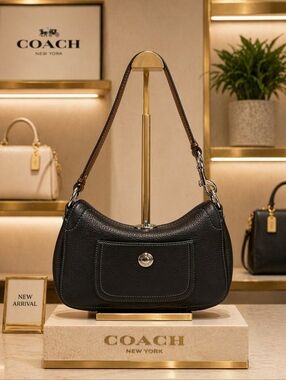 Coach Hobo Black Small Chelsea Turnlock Shoulder Hand Bag
